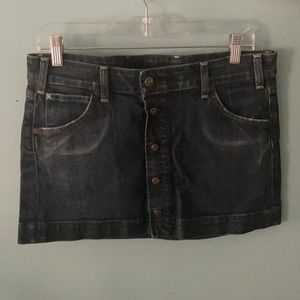 Low Rise Denim Skirt